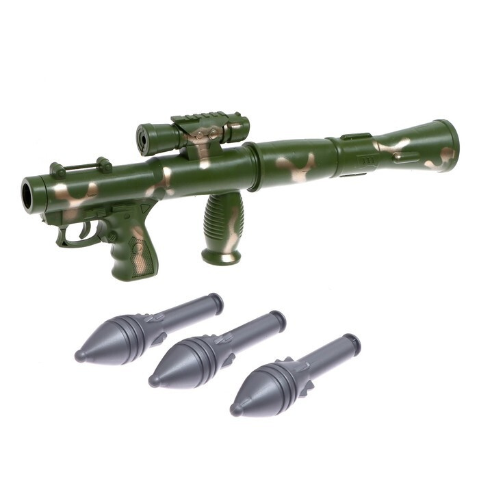 Детский игровой набор гранатомет с ракетами "Базука", стреляет снарядами  #1