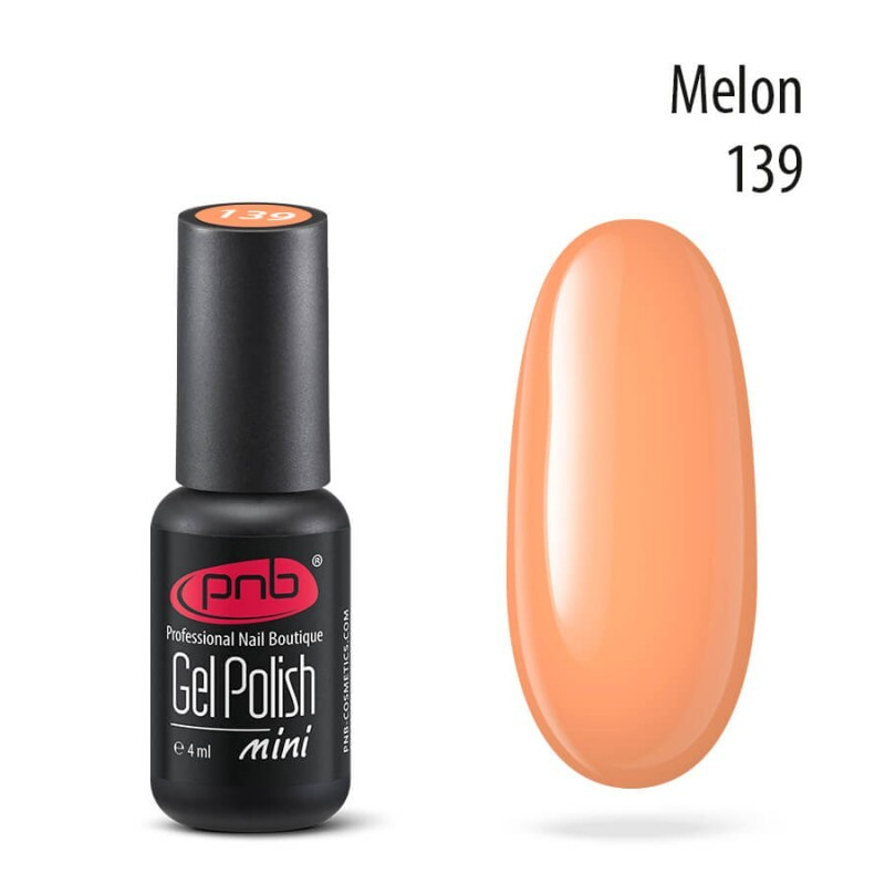 Гель лак для ногтей PNB Gel Polish UV/LED 139 покрытие для маникюра и педикюра глянцевый melon 4 мл  #1