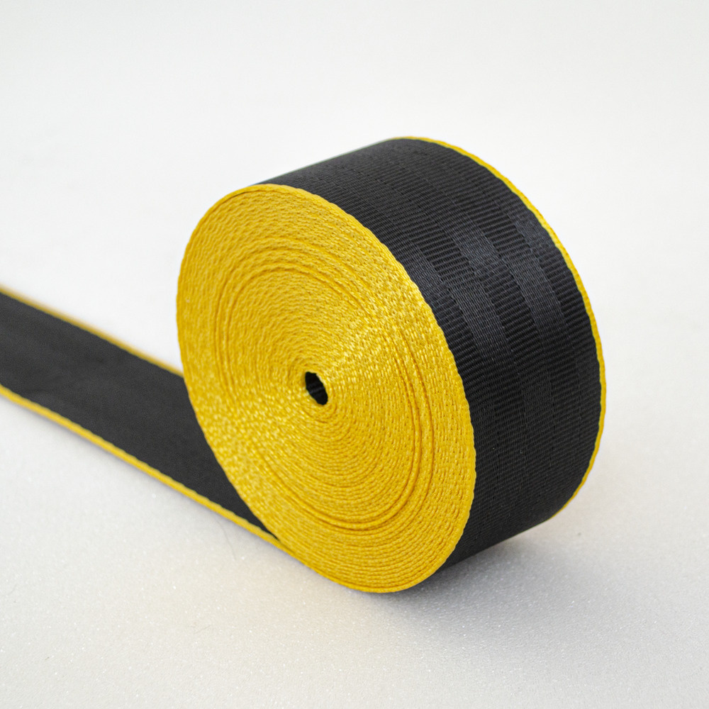 Ремень стропа черная с желтой полосой 9303 3,5 метра #1