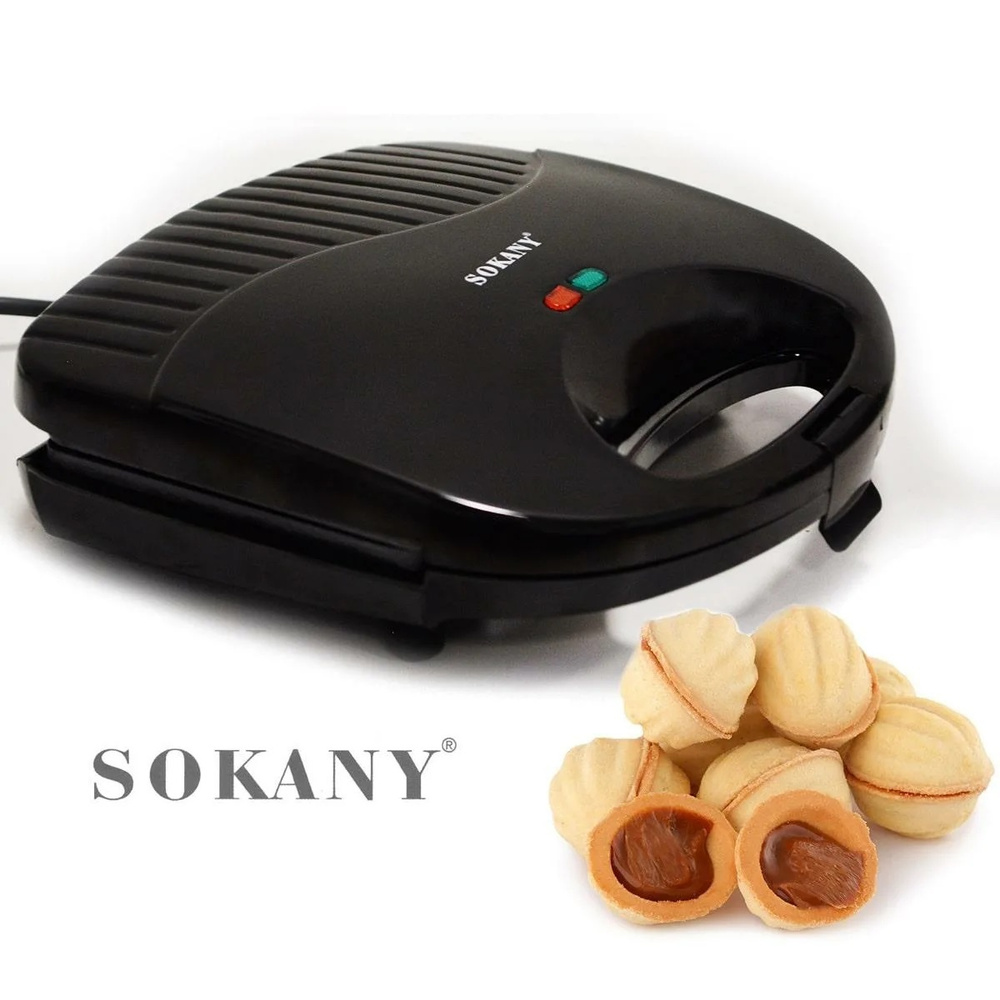 Орешница электрическая "Sokany" / Для выпекания вафельных орешков / С антипригарным покрытием / 750Вт. #1