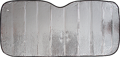 Шторка солнцезащитная на лобовое стекло 130 х 60 см на присосоках,фольга 101601  #1