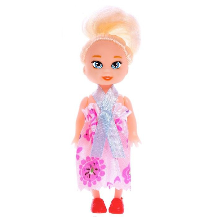 Кукла малышка "Ксюша" в платье, МИКС #1