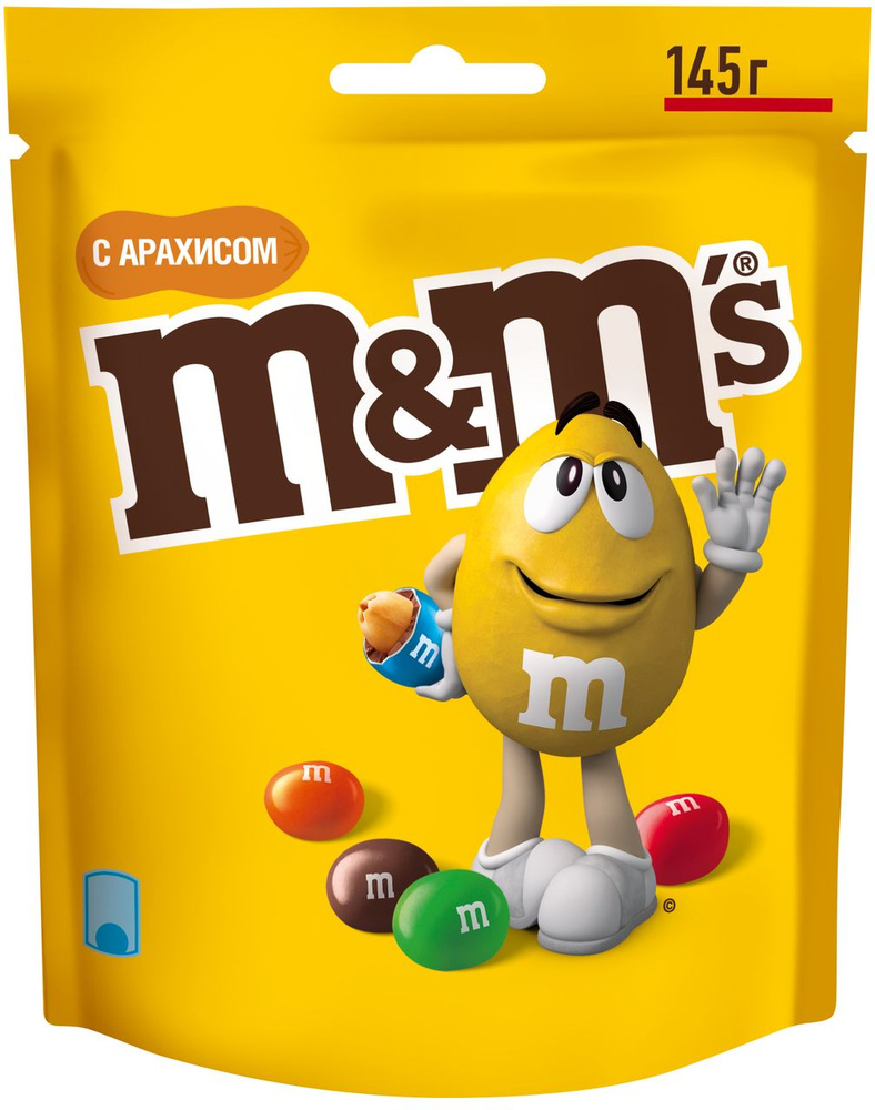 Драже M&M's с арахисом, 145 г #1