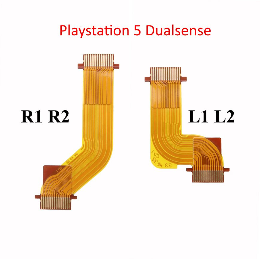 Шлейфы кнопок R1-R2 / L1-L2 для джойстика геймпада DualSense PS5, комплект из 2х шлейфов  #1