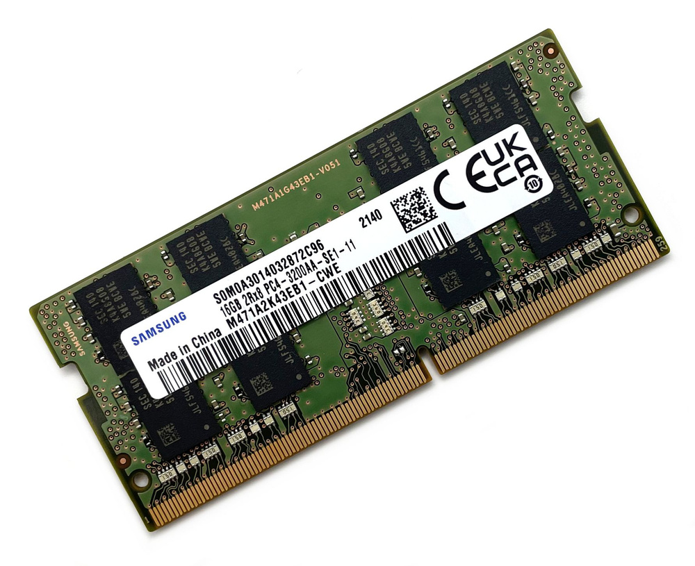 Оперативная память DDR4 16Gb 3200 Mhz PC4-3200AA SoDimm M471A2K43EB1-CWE 1x16 ГБ (M471A2K43EB1-CWE)  #1