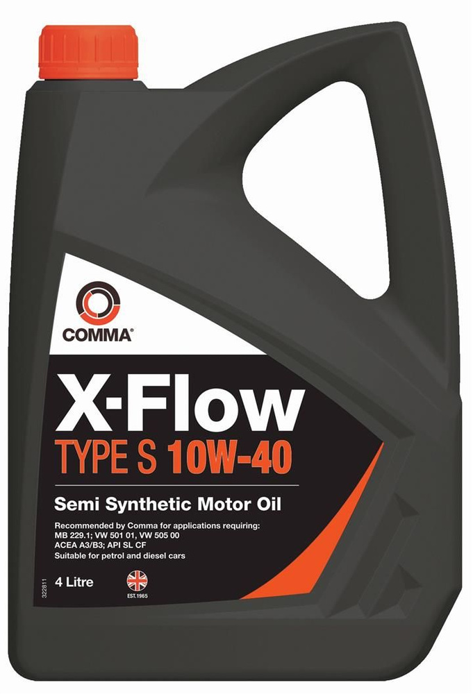 Comma X-FLOW TYPE S 10W-40 Масло моторное, Полусинтетическое, 4 л #1
