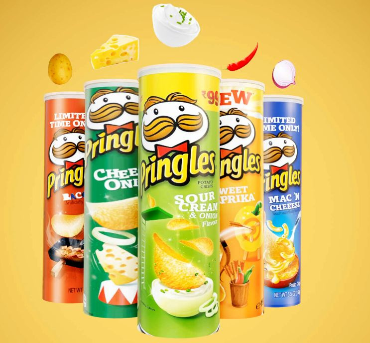 Картофельные чипсы Pringles 4 шт по 165 г 4 случайных вкуса в наборе / чипсы принглс  #1