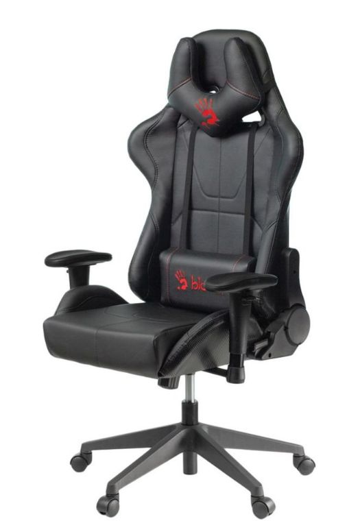 Кресло игровое A4Tech Bloody GC-500 цвет черный, материал экокожа, крестовина пластиковая (1361674)  #1