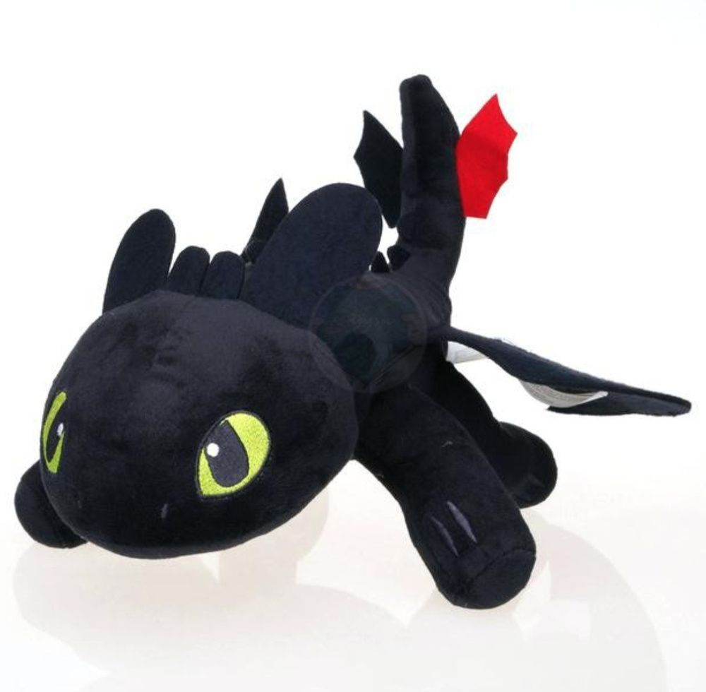 Мягкая игрушка Беззубик Как приручить дракона Фурия 27 см белый  #1