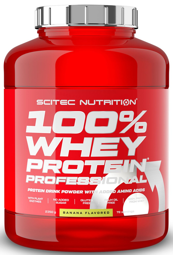 Протеин сывороточный Scitec Nutrition 100% Whey Protein Professional 2350 г банан  #1