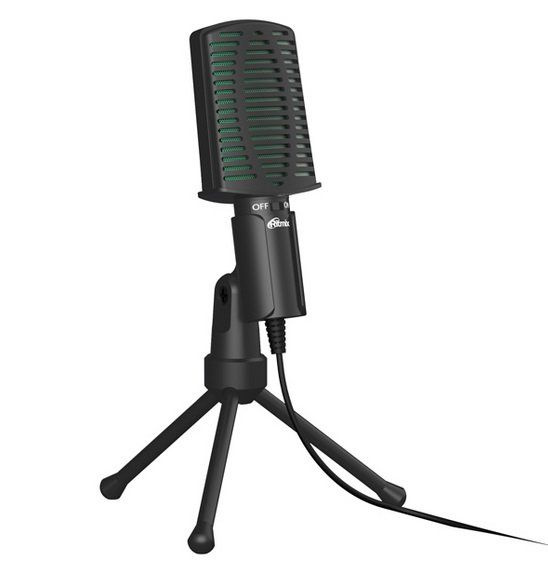 Ritmix Микрофон Настольный RDM-126 черный-зеленый #1
