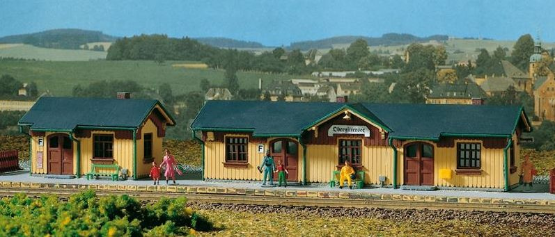 11358 Элемент детской жд Auhagen остановочный пункт (Haltepunkt Obergittersee) H0 1:87 16,5мм  #1