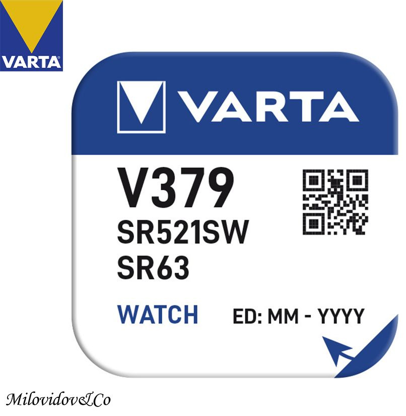 Varta Батарейка 370, 371 (SR69, SR920), Серебряно-цинковый тип, 1,55 В, 1 шт  #1