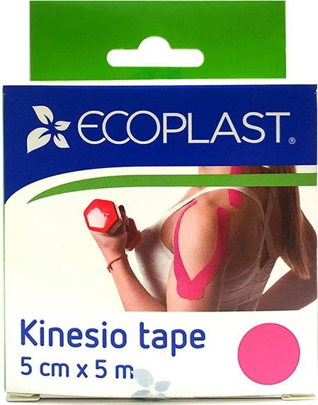 Тейп Ecoplast Кинезио розовый 5см*5м 1 шт #1