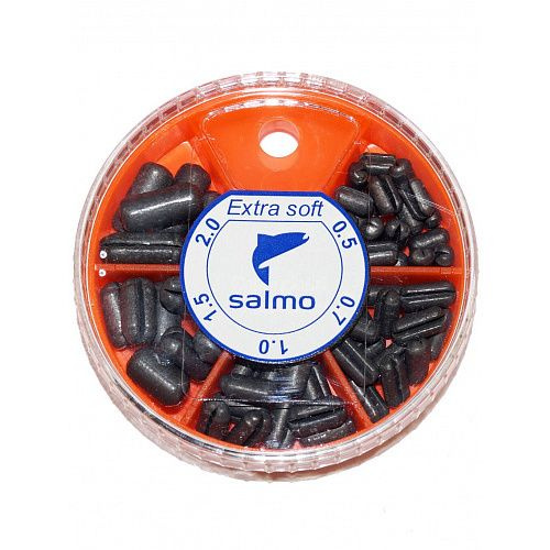 Грузики-цилиндр для огрузки оснастки 0.5 - 2.0 г Малый Salmo (Салмо) - Extra Soft Small, 60 г  #1