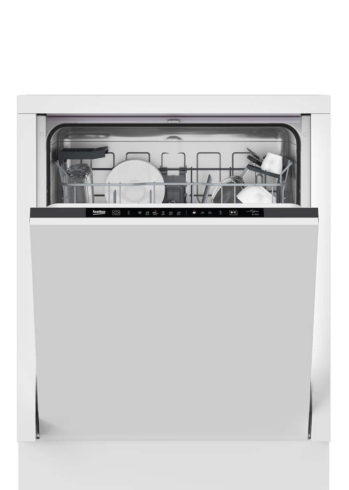 Встраиваемая посудомоечная машина Beko BDIN16420 60 см, белый #1