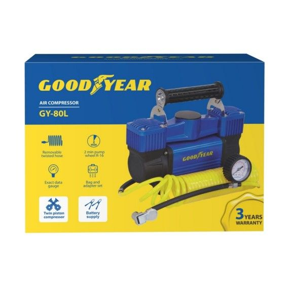 Компрессор Goodyear GY-80L 80л/мин. 139908 для шин по низкой цене ...