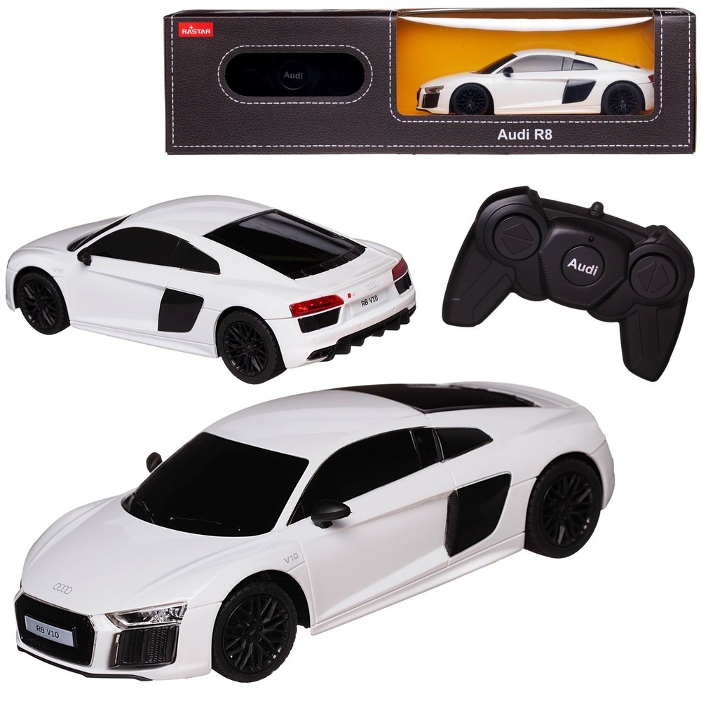 Машина р/у 1:24 AUDI R8 2015 Version цвет Белый, 2,4G #1