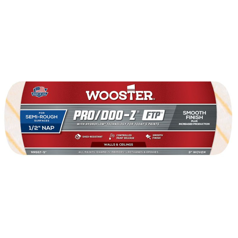 Валик малярный WOOSTER RR667-9 Pro/Doo-Z FTP 1/2 (ворс 1,27 см, ширина 22,86 см)  #1