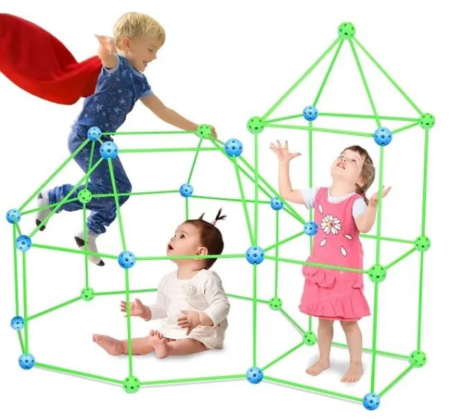 Детский объемный конструктор / Build Your Own Den 3D / Создание объемных геометрических фигур  #1