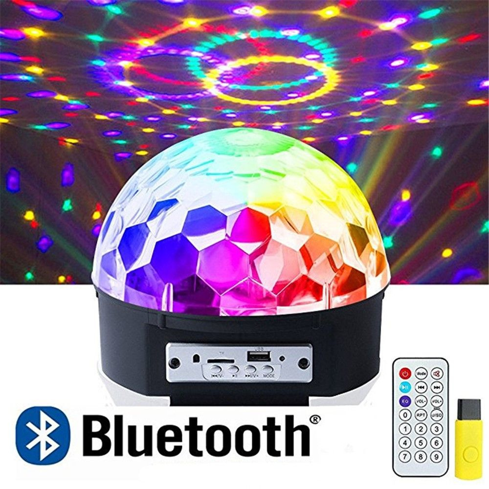 Светодиодный MP3 диско-шар Led Magic Ball Light с пультом управления, bluetooth, динамиком и флешкой #1