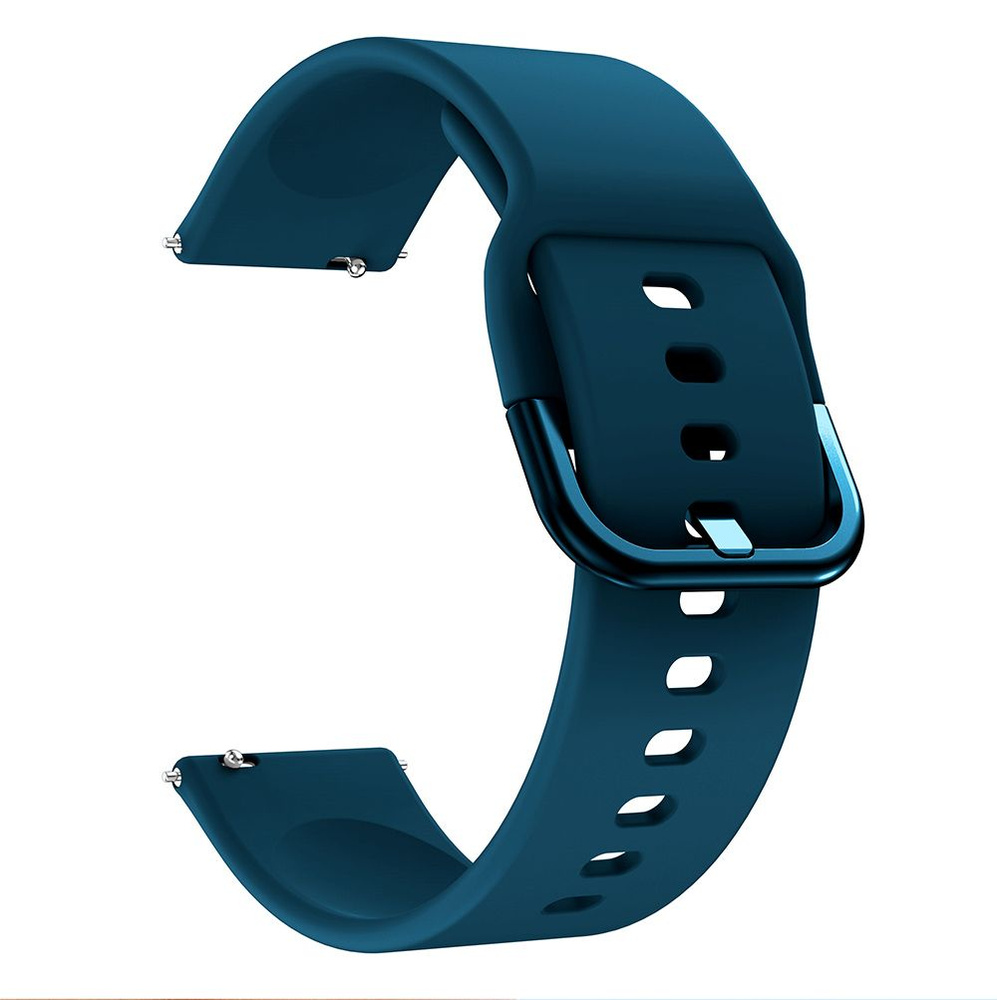 Силиконовый ремешок 20 мм для Huami GTS/Huawei Watch GT2 42мм - бирюзово-синий  #1