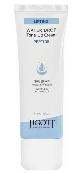 Jigott Подтягивающий крем для лица осветляющий с пептидами Water Drop Tone-up Lifting Peptide, 50 мл #1
