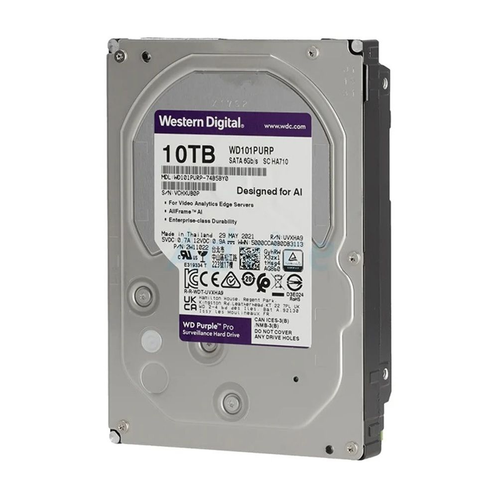 Western Digital 10 ТБ Внутренний жесткий диск (WD101PURP)  #1