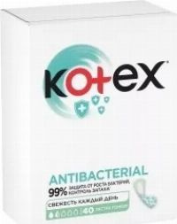 Kotex / Котекс прокладки женские гигиенические Антибактериал ежедневные с антибактериальным слоем экстра #1