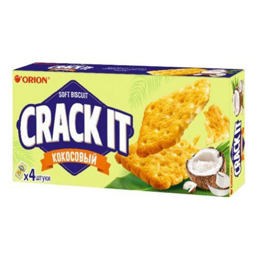 Печенье Orion Crack It кокосовое затяжное 72 г - купить с доставкой по ...