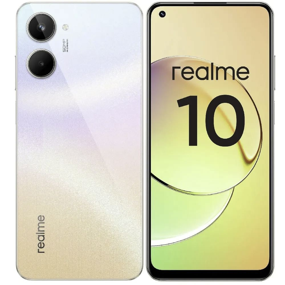 realme Смартфон RMX3630 Ростест (EAC) 4/128 ГБ, белый #1