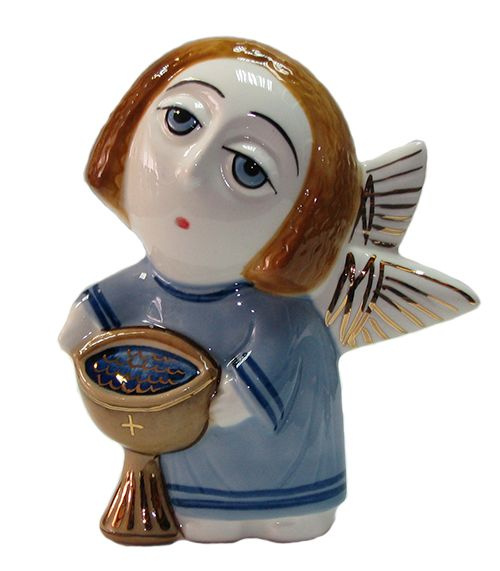 Ангел Крещение Фарфоровая статуэтка. #1