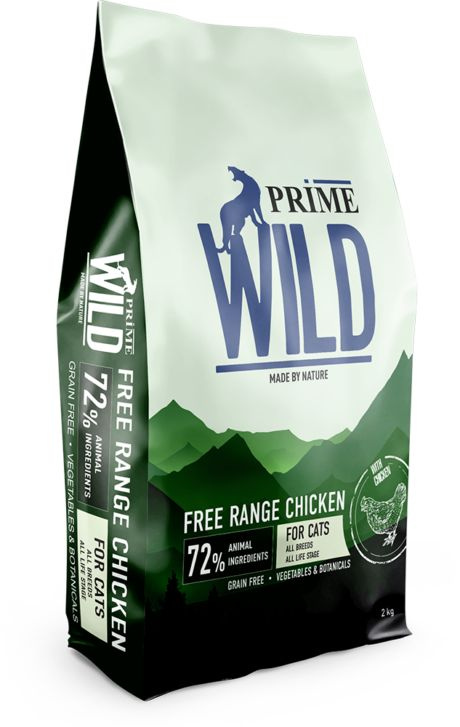 Сухой корм PRIME WILD GF FREE RANGE для кошек и котят с курицей, 2 кг  #1