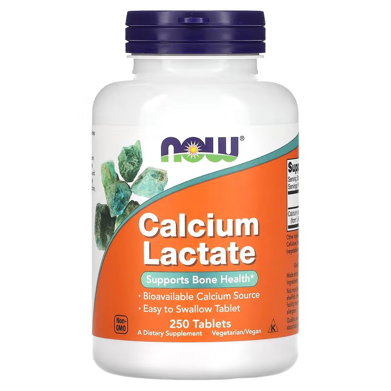 Кальций лактат NOW Calcium Lactate 250 таблеток #1