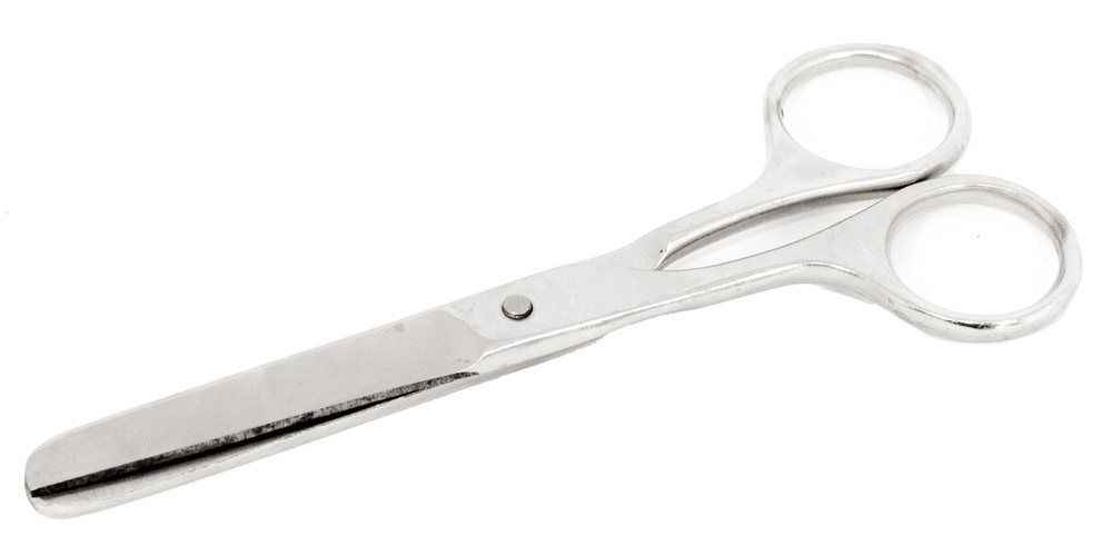 Ножницы школьные Горизонт Н-13Ш полностью металлические нержавеющая сталь металлик 135мм / принадлежности #1