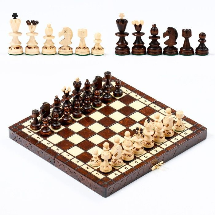 Шахматы "Жемчуг", 28 х 28 см, король h-6.5 см, пешка h-3 см #1