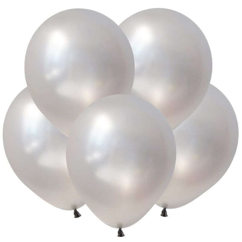 Набор воздушных шаров/Серебро, Металл / Silver /12,5 см/100 шт. #1