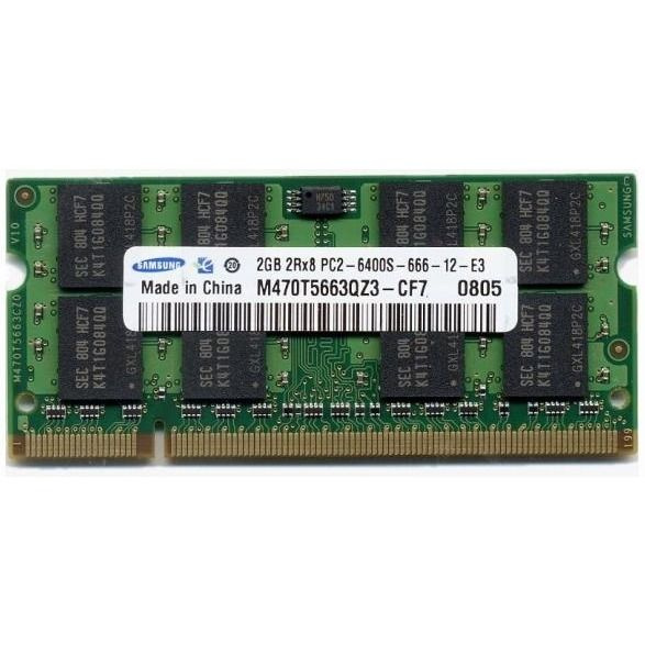 partspc Оперативная память Samsung DDR2 SO-DIMM 800Mhz 2GB 1x2 ГБ для ноутбука 1x2 ГБ (m470t5663qz3-cf7) #1