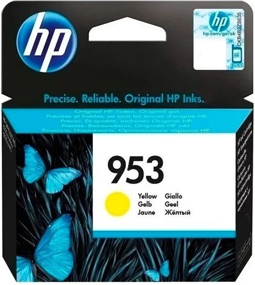 Картридж HP 953 Yellow для OfficeJet Pro 8730/8210/7740 F6U14AE #1