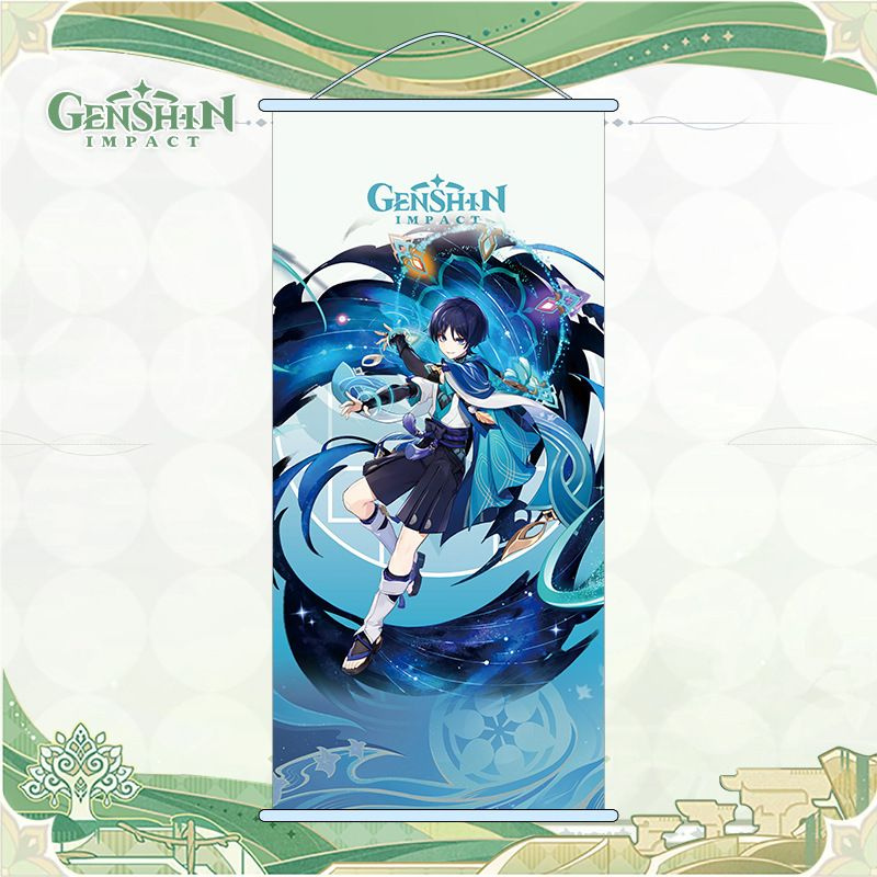 Странник Скарамучча Genshin Impact (Геншин Импакт) Плакат #1