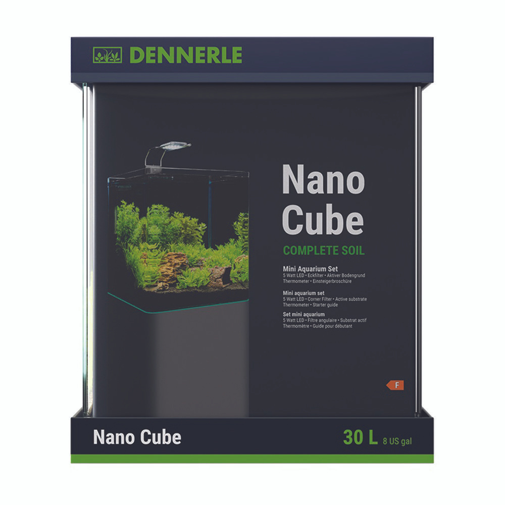 Аквариум Dennerle Nano Cube Complete Soil 30 литров (в комплекте фильтр, освещение, сойл и термометр) #1