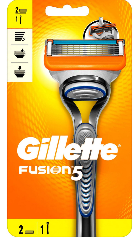 Бритвенный станок Gillette Fusion5 ,с 2 сменными кассетами. #1
