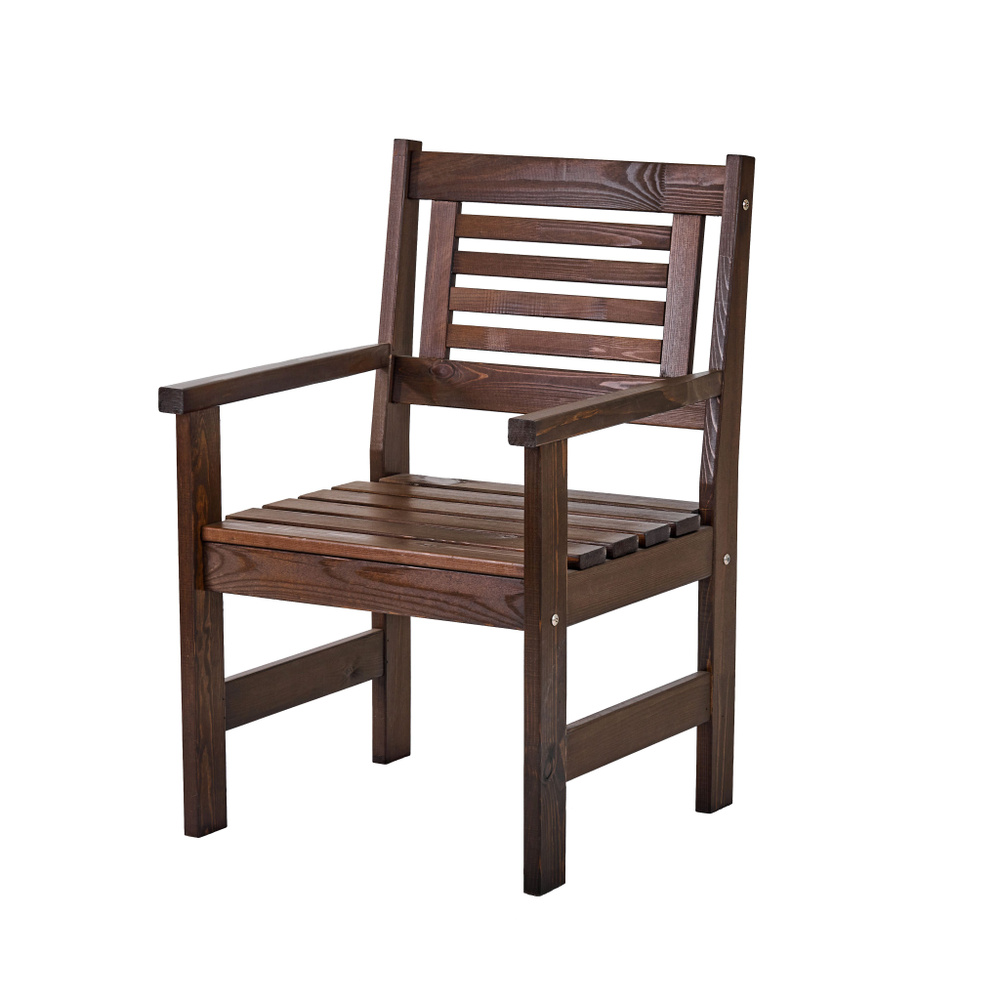 Кресло деревянное для сада и дачи, ХОЛЬМЕН / Садовый стул/ Садовая мебель /Дерево  #1