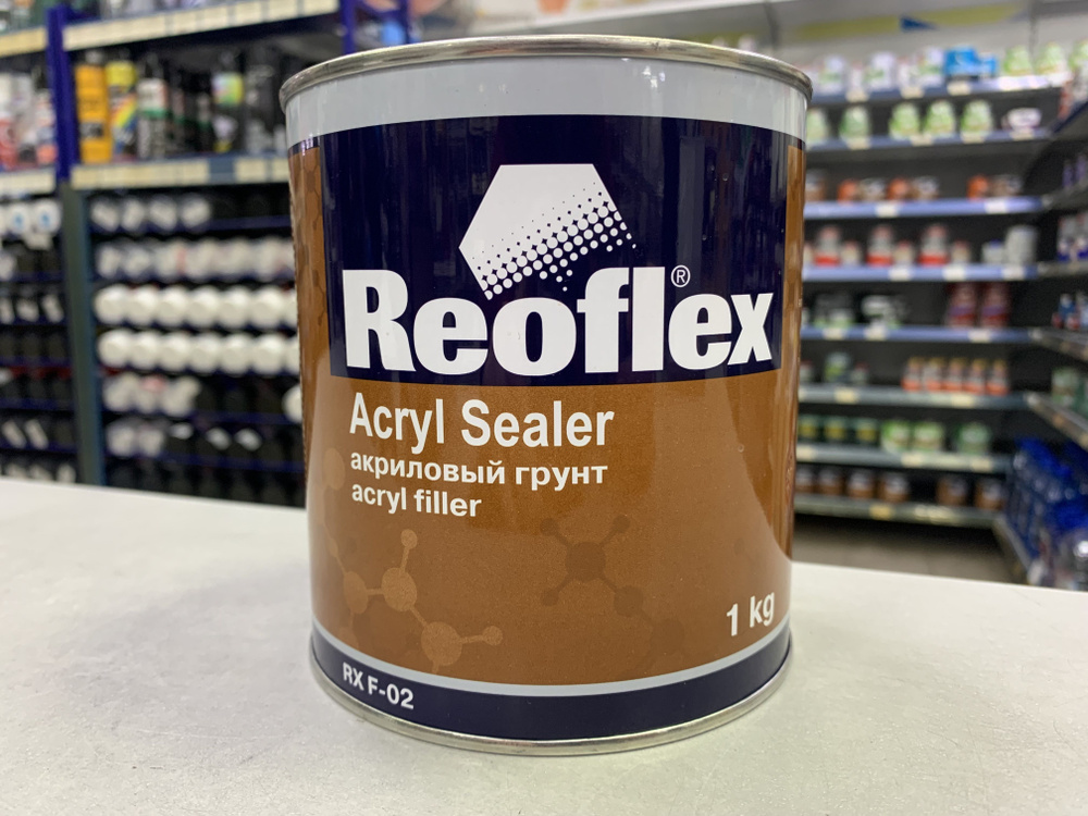 Акриловый выравнивающий грунт Reoflex 1K Acryl Sealer RX F-02 серый 1 кг..  #1