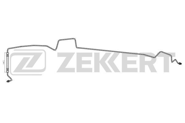 Zekkert Шланг тормозной задний левый Renault Grand Scenic II 04- Scenic II 03- Megane II 02-  #1