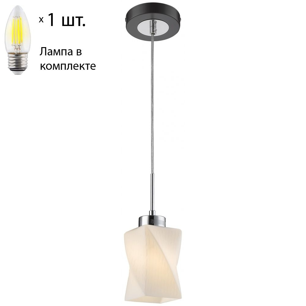 Подвесной светильник с лампочкой Velante 280-126-01Lamps E27 Свеча #1