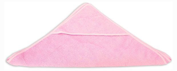 Полотенце детское уголок цвет розовый, 75x75 см #1