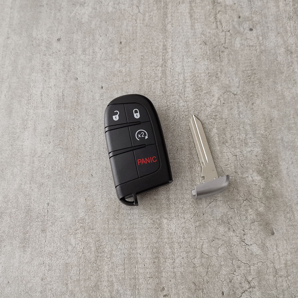 Корпус смарт-ключа Крайслер Додж Джип (4 кнопки, острое лезвие) арт. 1000012  #1