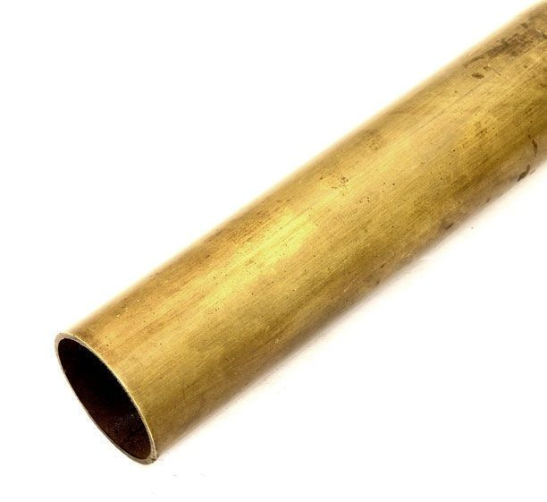 Латунная труба Л63 п/тв диаметр 14 мм. стенка 2 мм. длина 150 мм. ( 15 см ) Трубка латунь для отопления, #1
