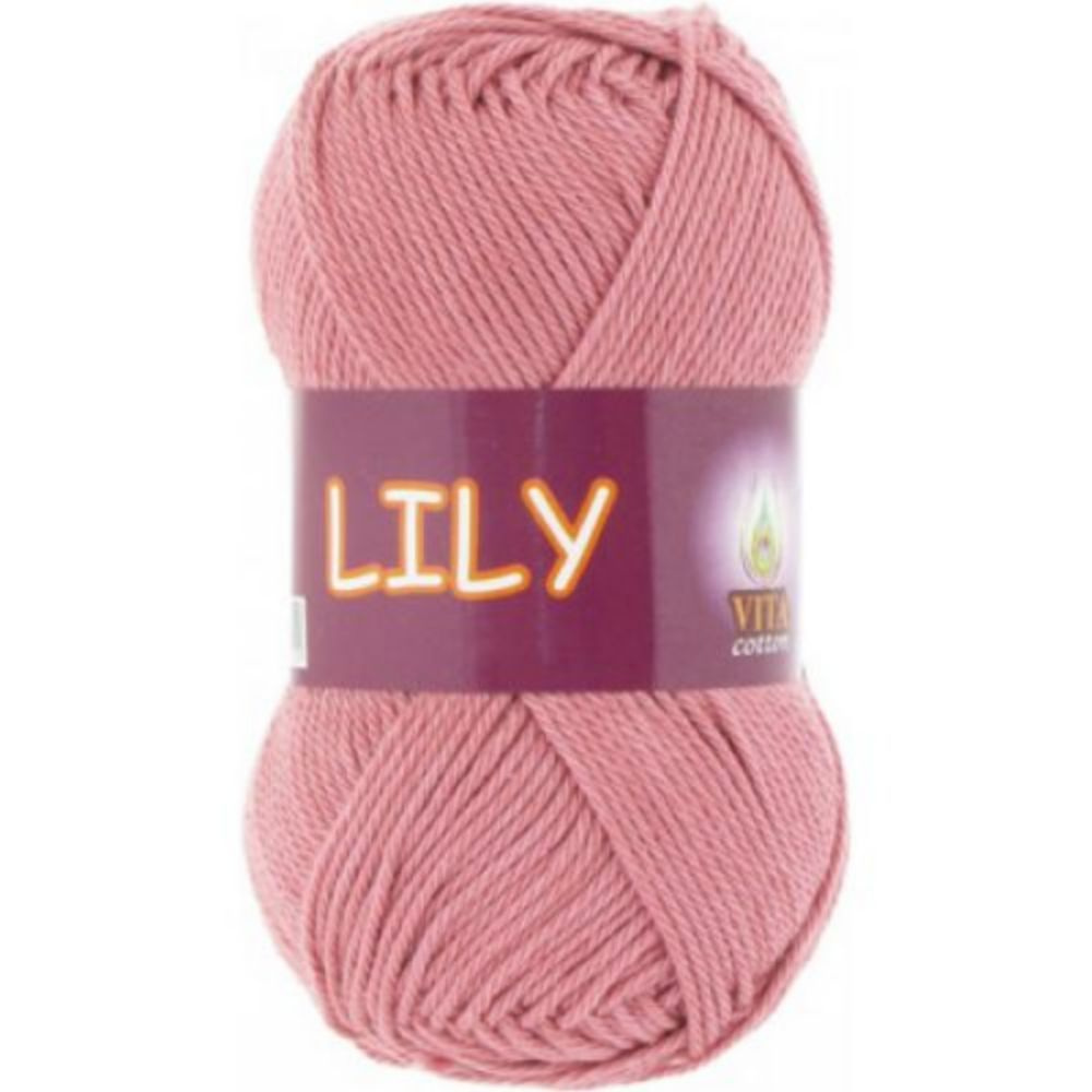 Пряжа для вязания Vita Lily 1630 свадебная роза 50 гр/125 м 100% мерсеризованный хлопок  #1